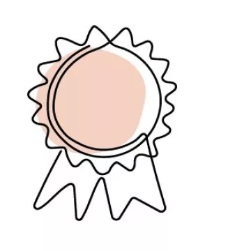 Good Practice Symbol als dekoratives Element