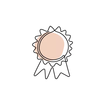 Good Practice Symbol als dekoratives Element
