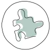 Ein Puzzlestück als Symbol für Tool
